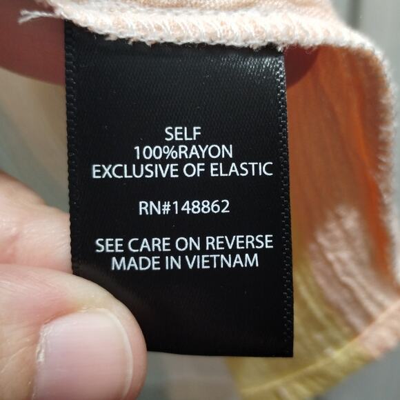 Torrid Women's Size 2X Multicolor Pastel Rainbow Striped Gauze Smocked Tank Top - Picture 7 of 7